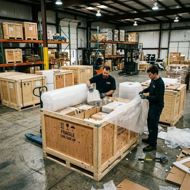 Emballage renforcé déménagement international Breteuil Déménagement